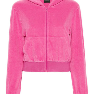 Balenciaga Rhinestone-logo zipped hoodie