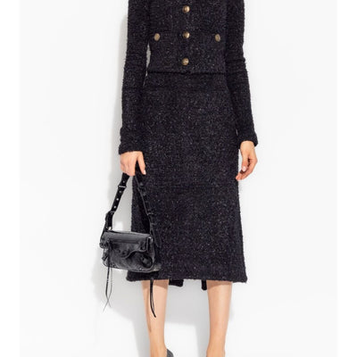 Balenciaga Tweed midi skirt