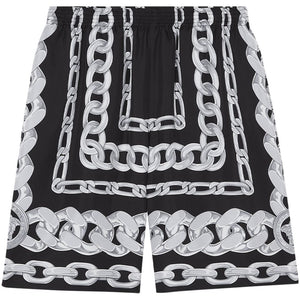 Versace Medusa Chains Silk Shorts