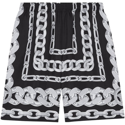 Versace Medusa Chains Silk Shorts