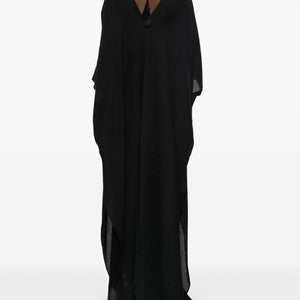Taller Marmo Pre V-neck half-length sleeves V-back Rio Maggiore kaftan dress