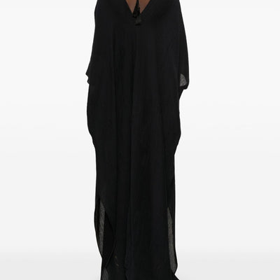 Taller Marmo Pre V-neck half-length sleeves V-back Rio Maggiore kaftan dress