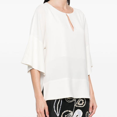 Alberto Biani Blouse with teardrop opening