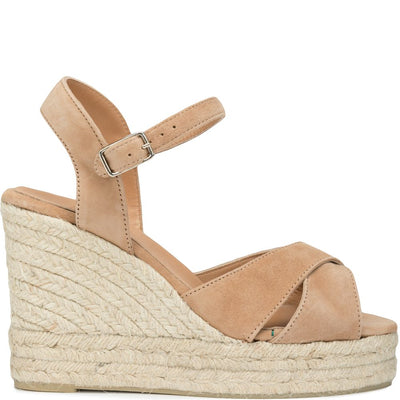 Castañer Blaudell suede wedge sandals