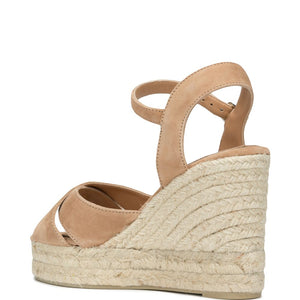 Castañer Blaudell suede wedge sandals