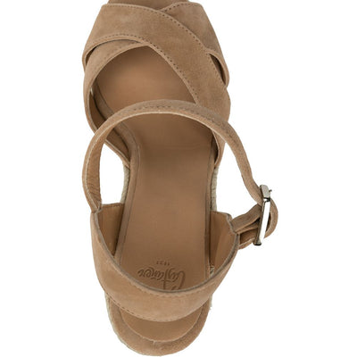 Castañer Blaudell suede wedge sandals