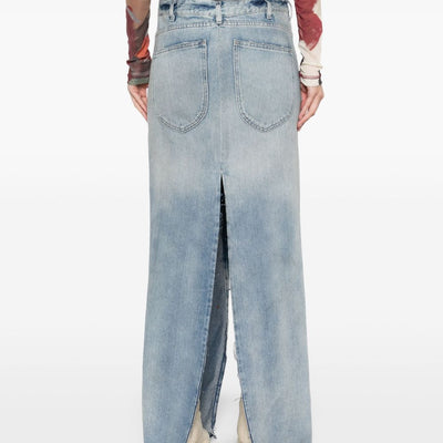 Maison Margiela Maxi denim cotton skirt