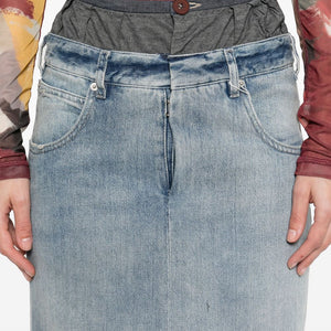 Maison Margiela Maxi denim cotton skirt