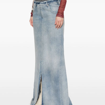 Maison Margiela Maxi denim cotton skirt
