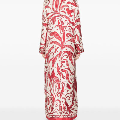 F.R.S . F.R.S. Silk crepe long kaftan dress