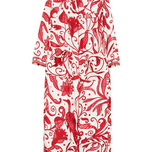 F.R.S . F.R.S. Silk crepe long kaftan dress