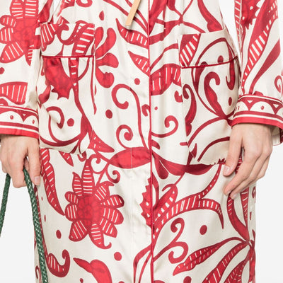 F.R.S . F.R.S. Silk crepe long kaftan dress
