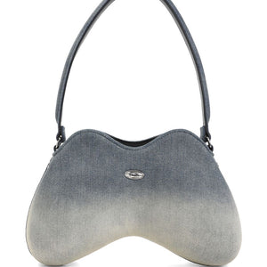 Diesel double-d denim shoulder bag