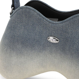 Diesel double-d denim shoulder bag