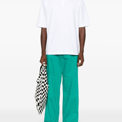 Marni logo-patch polo shirt