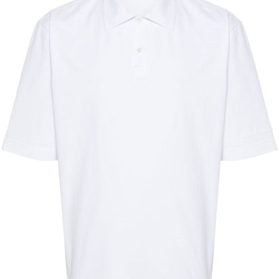 Marni logo-patch polo shirt