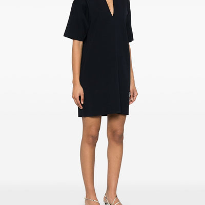 Parosh P.A.R.O.S.H. mini dress with collar detail and V-neckline