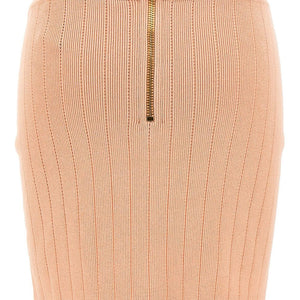 Balmain knitted mini skirt