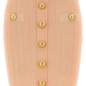 Balmain knitted mini skirt