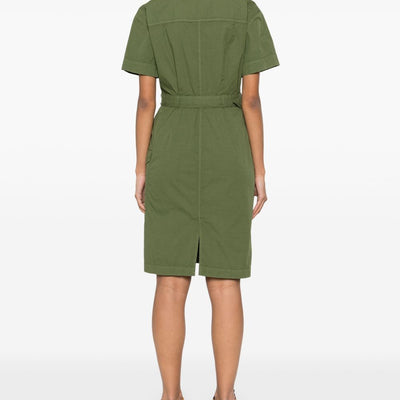 Woolrich belted waist shirt dress