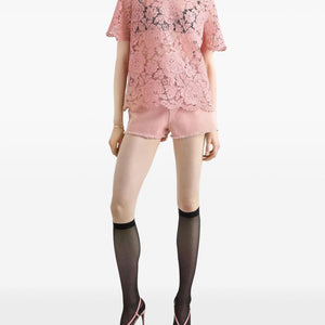 Dolce & Gabbana corded lace short sleeved T-shirt