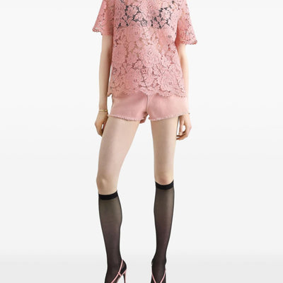 Dolce & Gabbana corded lace short sleeved T-shirt