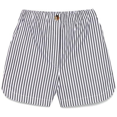 Sportmax Striped cotton shorts