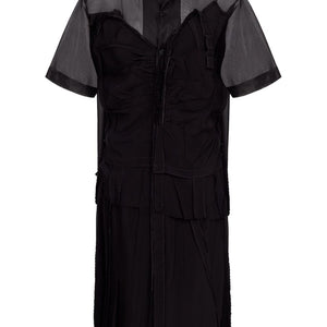Maison Margiela Midi dress with layered design