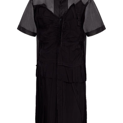 Maison Margiela Midi dress with layered design