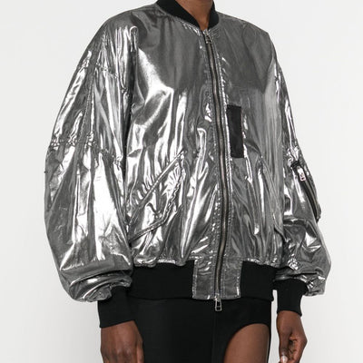 Junya Watanabe Metallic effect bomber jacket