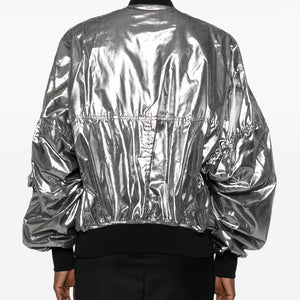 Junya Watanabe Metallic effect bomber jacket