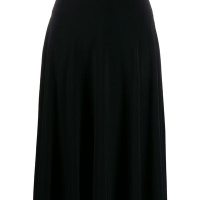 Norma Kamali Flared jersey skirt