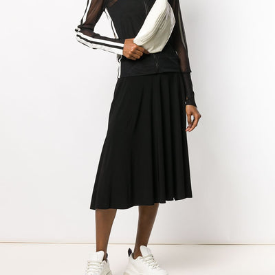 Norma Kamali Flared jersey skirt
