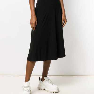 Norma Kamali Flared jersey skirt