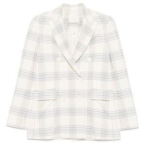 Circolo 1901 American rear vent Cotton double-breasted jacket