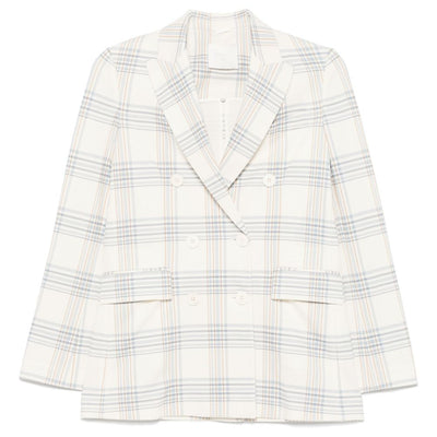Circolo 1901 American rear vent Cotton double-breasted jacket
