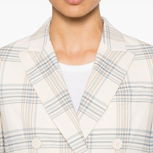 Circolo 1901 American rear vent Cotton double-breasted jacket
