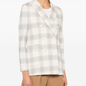 Circolo 1901 American rear vent Cotton double-breasted jacket