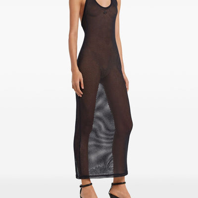 Courreges Cotton long tank dress