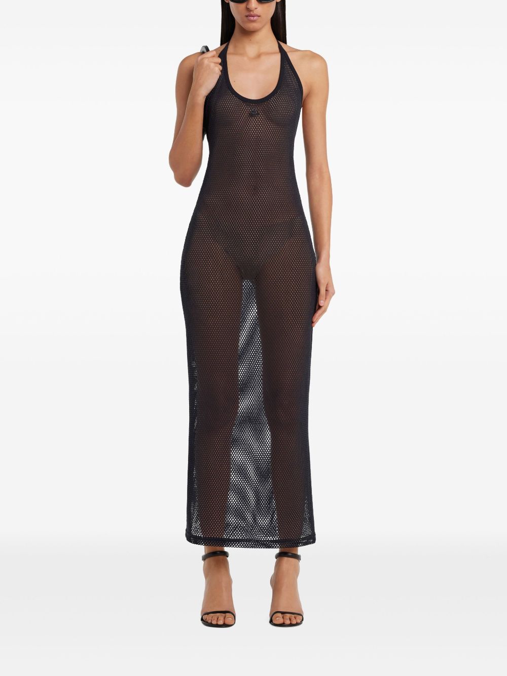 Courreges Cotton long tank dress