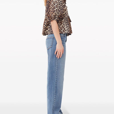 Ganni Conscious Criteria page Organic cotton peplum top