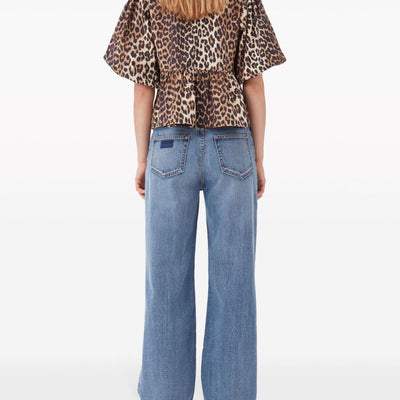 Ganni Conscious Criteria page Organic cotton peplum top