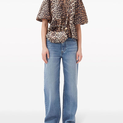Ganni Conscious Criteria page Organic cotton peplum top