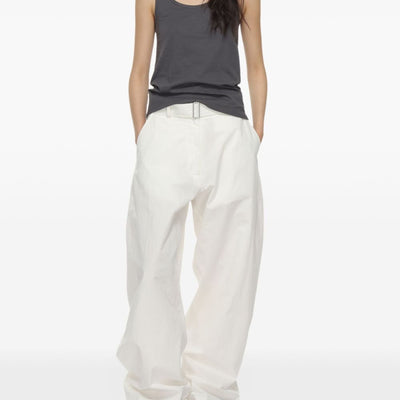 Studio Nicholson Round leg cotton trousers