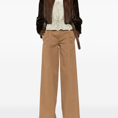 Chloé Chloe Cotton wide-leg trousers