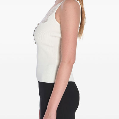 Self-Portrait V-neck tank top