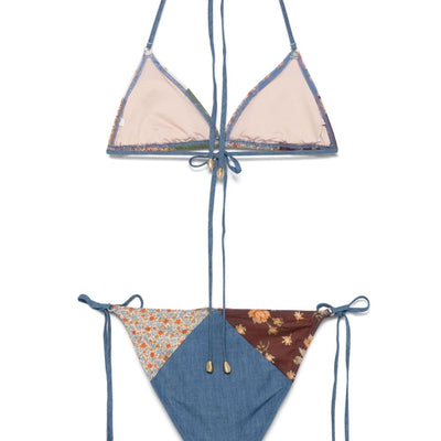 Zimmermann Patchwork Print Bikini Set