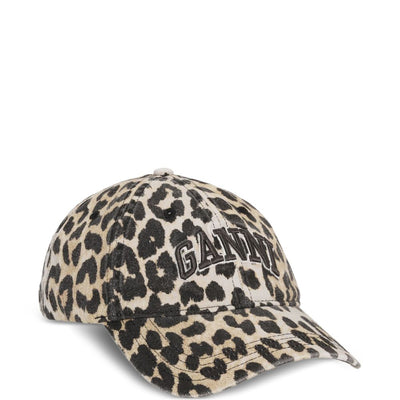 Ganni Leopard Cap