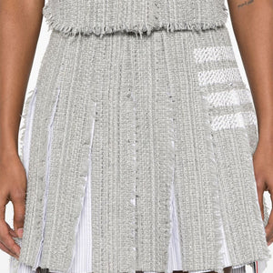 Thom Browne 4-Bar stripe 4bar cotton blend skirt
