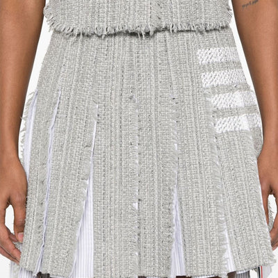Thom Browne 4-Bar stripe 4bar cotton blend skirt